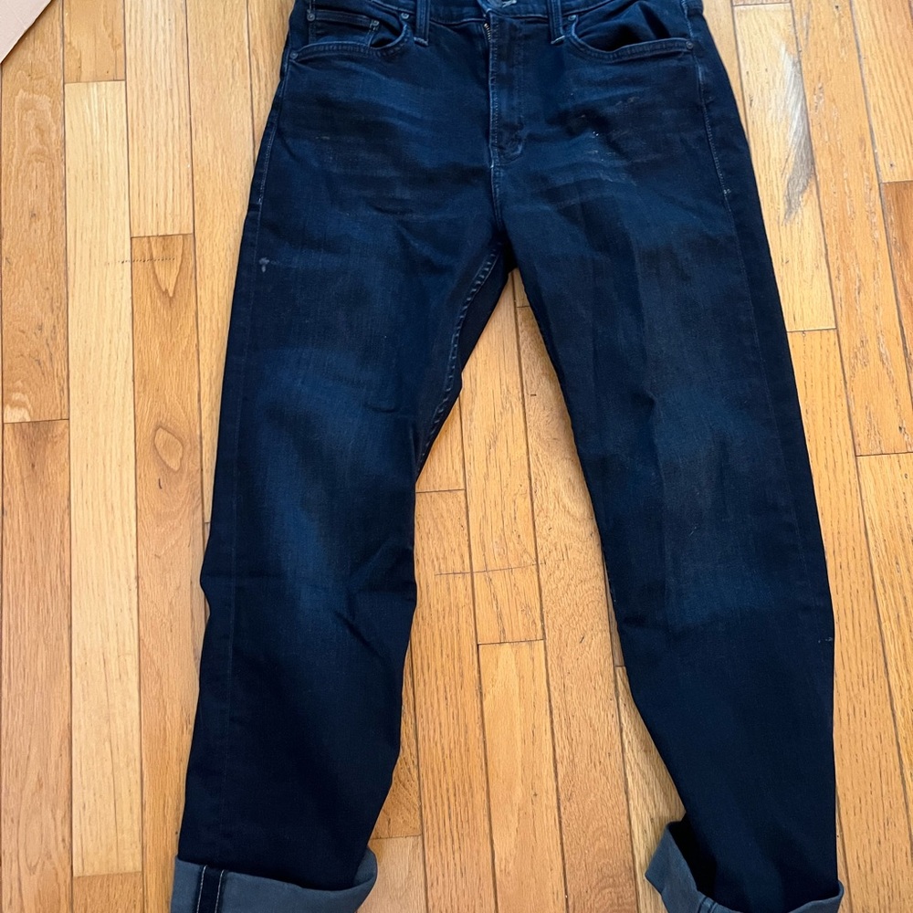 MOTHER Deep Indigo straight leg Jeans